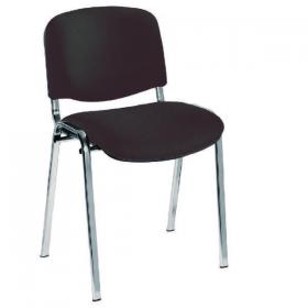 Jemini Ultra Multipurpose Stacking Chair 532x585x805mm Charcoal/Chrome KF03350 KF03350