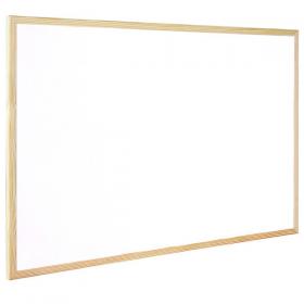 Q-Connect Wooden Frame Whiteboard 900x600mm KF03571 KF03571