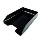 Q-Connect Executive Letter Tray Black (Suitable for A4 and Foolscap documents) CP125KFBLK KF05555