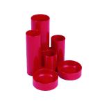 Q-Connect Desk Tidy Red (W130 x D130 x H105mm) MPTUBKPRED KF10042