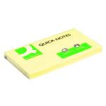 Q-Connect Quick Notes 76 x 127mm Yellow (Pack of 12) KF10503 KF10503