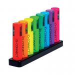 Q-Connect Deskset With 8 Neon Highlighters KF11399 KF11399