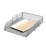 Q-Connect Stackable Letter Tray Silver KF17301 KF17301