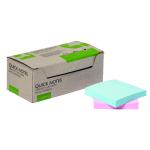 Q-Connect Recycled Notes 76x76mm Pastel Rainbow (Pack of 12) KF17324 KF17324