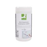 Q-Connect Whiteboard Cleaning Wipes (Pack of 100) AWBW100QCA KF17449