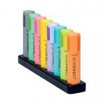 Q-Connect Deskset With 8 Pastel Highlighters KF17806 KF17806