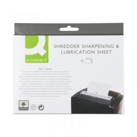 Q-Connect Shredder Sharpening and Lubrication Sheet 220x150mm KF18470 KF18470