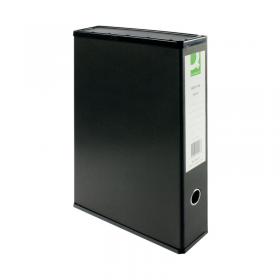 Q-Connect 75mm Box File Foolscap Black (Pack of 5) KF20017 KF20017