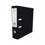 Q-Connect 70mm Lever Arch File Polypropylene A4 Black (Pack of 10) KF20019 KF20019