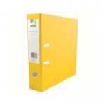 Q-Connect 70mm Lever Arch File Polypropylene A4 Yellow (Pack of 10) KF20023 KF20023