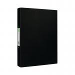 Q-Connect 2 Ring 25mm Paper Over Board Black A4 Binder (Pack of 10) KF20034 KF20034