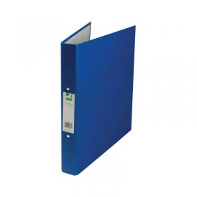 Q-Connect 2 Ring 25mm Paper Over Board Blue A4 Binder (Pack of 10) KF20035 KF20035