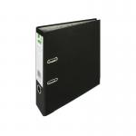 Q-Connect Lever Arch File Paperbacked A4 Black (Pack of 10) KF20038 KF20038
