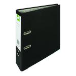 Q-Connect Lever Arch File Paperbacked A4 Black (Pack of 10) KF20038 KF20038