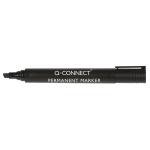 Q-Connect Permanent Marker Pen Chisel Tip Black (Pack of 10) KF26042 KF26042