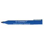 Q-Connect Permanent Marker Pen Bullet Tip Blue (Pack of 10) KF26046 KF26046
