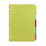Q-Connect 5-Part Subject Divider Multi-Punched A4 (Pack of 50) KF26081Q KF26081Q