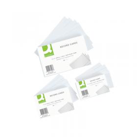 Q-Connect Record Card 203x127mm Ruled Feint White (Pack of 100) KF35206 KF35206