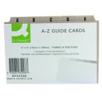 Q-Connect Guide Card 152x102mm A-Z Buff (Pack of 25) KF35208 KF35208