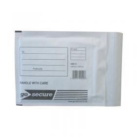 GoSecure Bubble Envelope Size 3 140x195mm White (Pack of 100) KF71448 KF71448