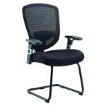 Arista Lexi Visitor Chairs Black (Seat Dimensions: W530 x D500mm) H-8006-F KF72247