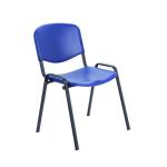 Jemini Multipurpose Stacking Chair Polypropylene 610x535x780mm Blue KF72368 KF72368