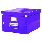 Leitz WOW Click and Store Box Medium Purple 60440062 LZ10380