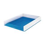 Leitz WOW Letter Tray Dual Colour White/Blue 53611036 LZ11360