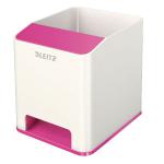 Leitz WOW Sound Booster Pen Holder White/Pink 53631023 LZ11367