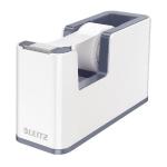 Leitz WOW Tape Dispenser Dual Colour White/Grey 53641001 LZ11370