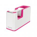 Leitz WOW Tape Dispenser Dual Colour White/Pink 53641023 LZ11371