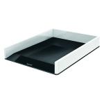 Leitz WOW Letter Tray Dual Colour White/Black 53611095 LZ12203