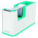 Leitz WOW Tape Dispenser Dual Colour White/Ice Blue 53641051 LZ12213