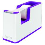 Leitz WOW Tape Dispenser Dual Colour White/Purple 53641062 LZ12214