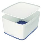 Leitz MyBox Large Storage Box With Lid White/Grey 52161001 LZ58832