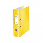 Leitz 180 WOW Lever Arch File A4 80mm Yellow (Pack of 10) 10050016 LZ59453