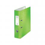 Leitz 180 WOW Lever Arch File A4 80mm Green (Pack of 10) 10050054 LZ59972