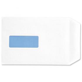 5 Star Office Envelopes PEFC Pocket Self Seal Window 90gsm C5 229x162mm White [Pack 500] M90017