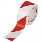 Vinyl Tape Hazard White/Red 50mmx33m (Pack of 6) PVC-50-22-HAZWR MA19372