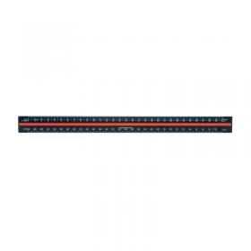 Linex Triangular Scale Ruler 1:1-2500 30cm Aluminium Black H382 MF46300