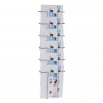 Twinco Silver A4 6 Compartment Literature Holder (Wall mountable) TW51408