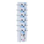 Twinco Silver A4 6 Compartment Literature Holder (Wall mountable) TW51408