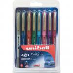 Uni-Ball UB-157 Eye Rollerball Medium Assorted (Pack of 8) 153528624 MI00368