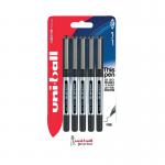 Uni-Ball UB-150 Eye Rollerball Pen Fine Black (Pack of 5) 153544322 MI06699