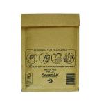 Mail Lite Bubble Lined Postal Bag Size C/0 150x210mm Gold (Pack of 100) MLGC/0 MQ50136