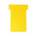 Nobo T-Card Size 2 48 x 85mm Yellow (Pack of 100) 2002004 NB38904