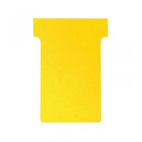 Nobo T-Card Size 3 80 x 120mm Yellow (Pack of 100) 2003004 NB38915