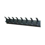 Acorn Wall Mounted Coat Rack with 8 Hooks 830x57x1200mm Black NW620582 NW620582