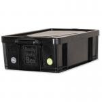 Really Useful Black Plastic Storage Box 50 Litre