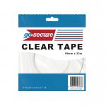 GoSecure Small Tape 19mmx33m Clear (Pack of 12) PB02298 PB02298